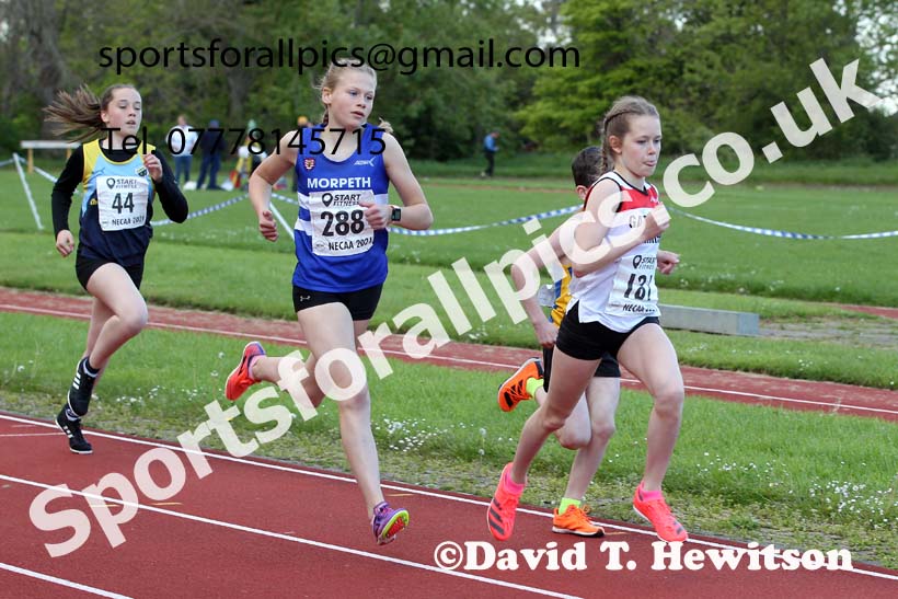 800 metres, 2021 North East Grand Prix No. 2, Monkton, Wednesday, May 19th. Photo: David T. Hewitson/Sports for All Pics